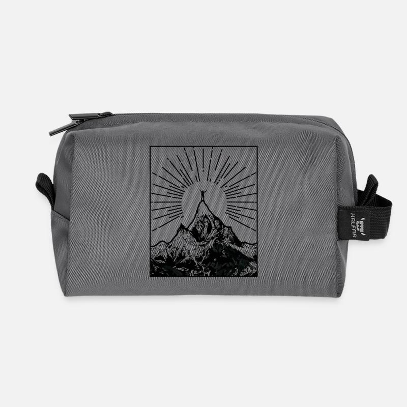 Mountain - Recycelte Kulturtasche - Anthrazit