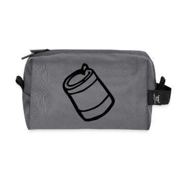Dose, Medizin, Glas, Produkt - Recycelte Kulturtasche - Anthrazit - Vorne