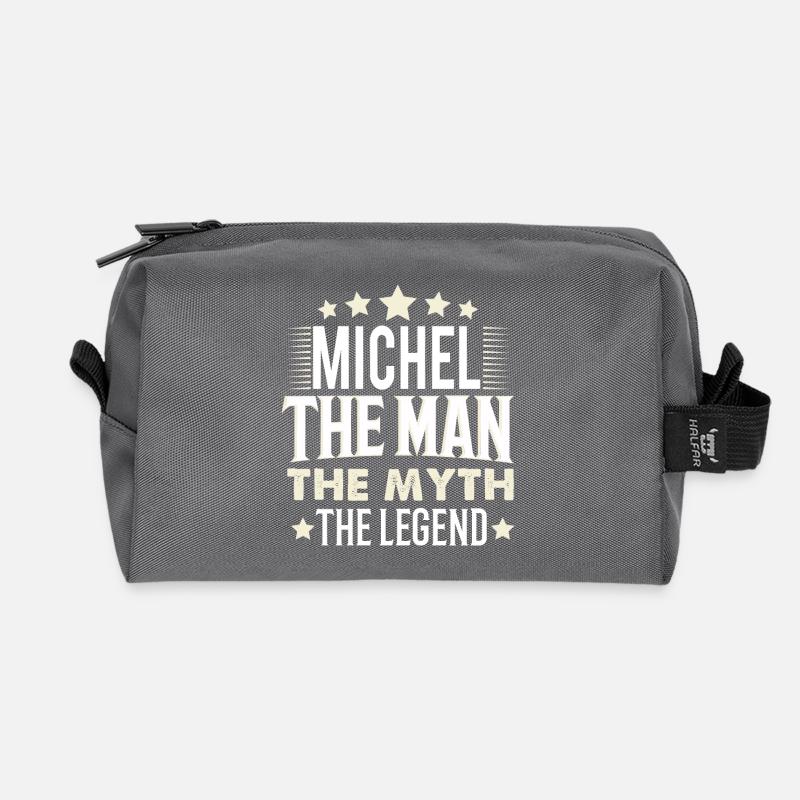 Michel - Recycelte Kulturtasche - Anthrazit