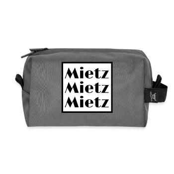 Cat, Cat Lover, Miau, Mietz, Purring - Recycled Toiletry Zip Bag - anthracite - Front