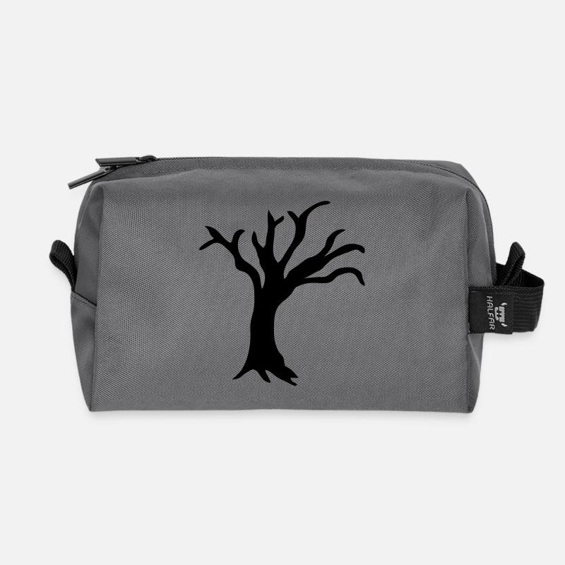 Tree - Trousse de toilette en tissu recyclé - anthracite