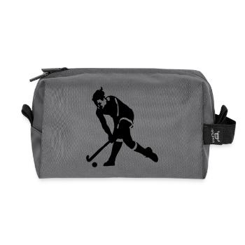 hockey sur gazon - Trousse de toilette en tissu recyclé - anthracite - Devant