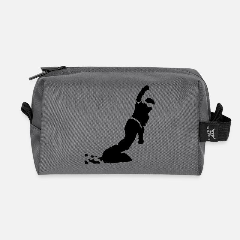 Snowboarder - Recycelte Kulturtasche - Anthrazit