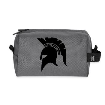 sparta_helm - Recycled Toiletry Zip Bag - anthracite - Front