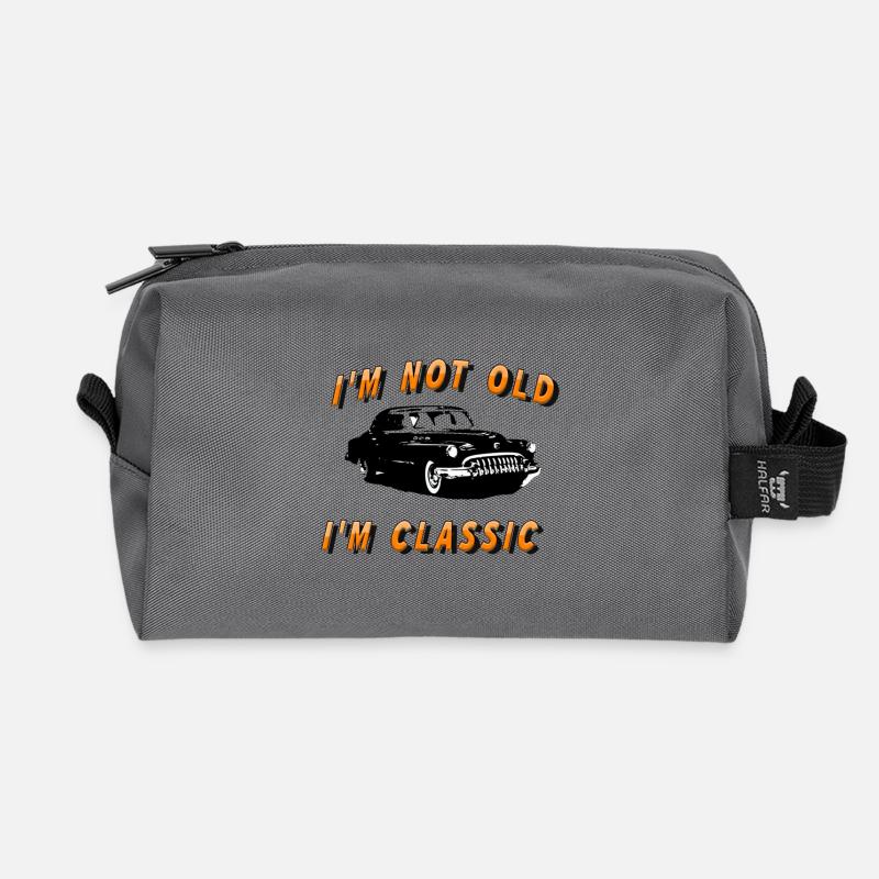 Oldtimer - Recycelte Kulturtasche - Anthrazit