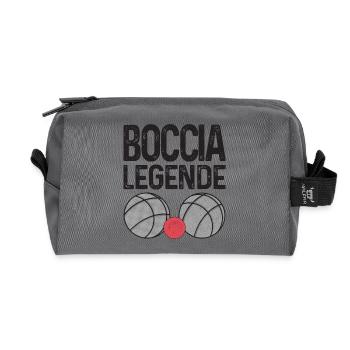 Bocciaspieler Boccia Legende Kugeln Boccia - Recycelte Kulturtasche - Anthrazit - Vorne
