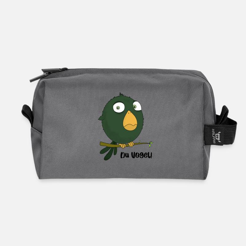 Du Vogel - Recycelte Kulturtasche - Anthrazit