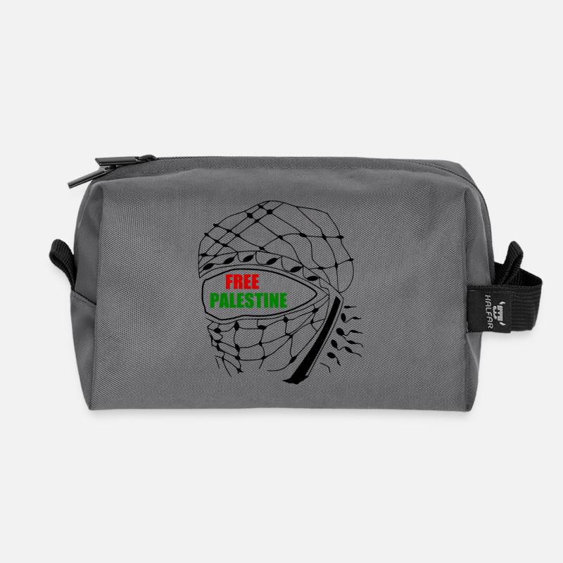 Free palestine - Recycelte Kulturtasche - Anthrazit