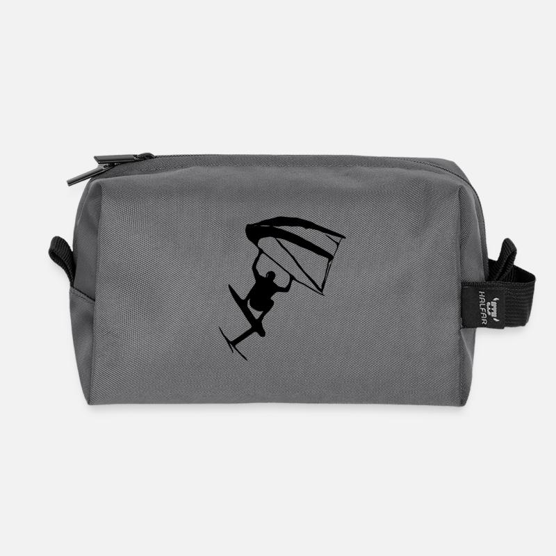 Trendy Wingfoil Style - Recycelte Kulturtasche - Anthrazit