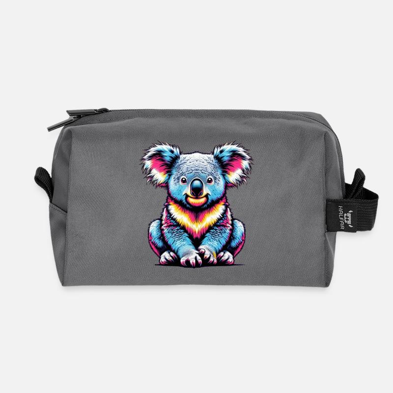 Koala - Recycelte Kulturtasche - Anthrazit