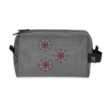 Cristal de glace flocon de neige - Trousse de toilette en tissu recyclé - anthracite - Devant