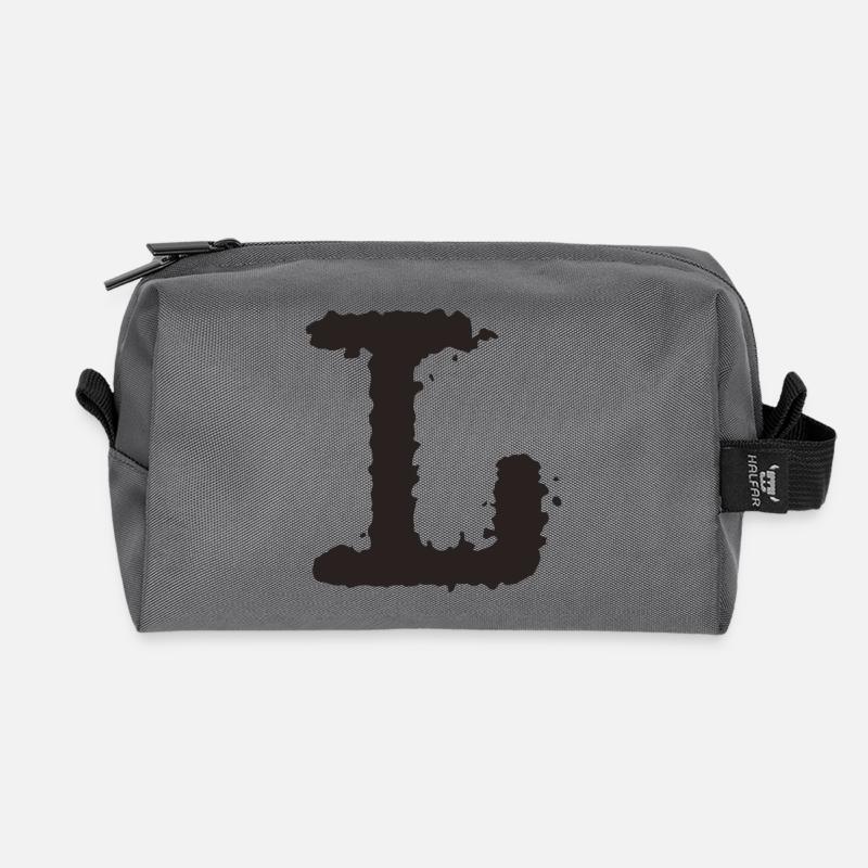 L - Recycelte Kulturtasche - Anthrazit