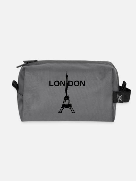 Tour London - Recycelte Kulturtasche - Anthrazit