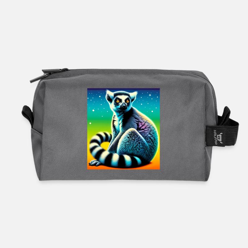 Lemur - Recycelte Kulturtasche - Anthrazit
