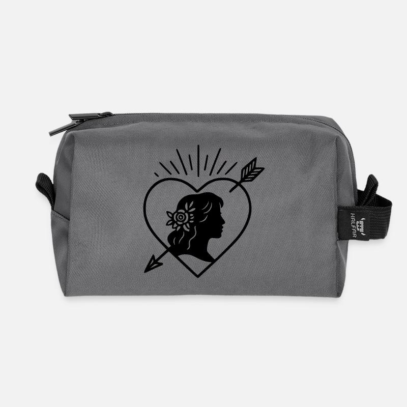 The Bride - Recycled Toiletry Zip Bag - anthracite