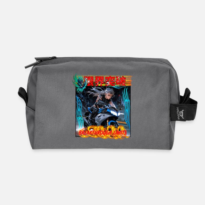 Genkai Toppa - Cyber Rider - Recycelte Kulturtasche - Anthrazit