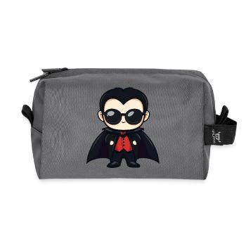 Vampire Halloween - Trousse de toilette en tissu recyclé - anthracite - Devant