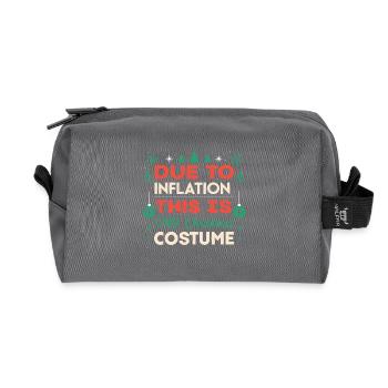 Christmas Inflation Costume - Recycled Toiletry Zip Bag - anthracite - Front