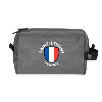 Bouclier de Saint-Étienne France - Trousse de toilette en tissu recyclé - anthracite - Devant
