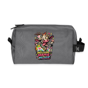 Beste bunte Oma der Welt - Recycelte Kulturtasche - Anthrazit - Vorne