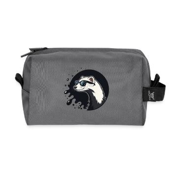 Ferret Urban Chic Schwarze Brille - Recycelte Kulturtasche - Anthrazit - Vorne