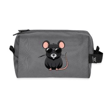 Raccoon Chic Sonnenbrille - Recycelte Kulturtasche - Anthrazit - Vorne