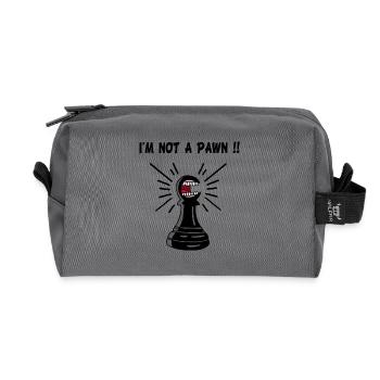 checkmate - Recycled Toiletry Zip Bag - anthracite - Front
