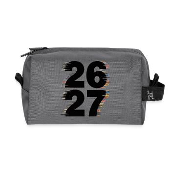 Turn of the year 2026–27_01 - Recycled Toiletry Zip Bag - anthracite - Front