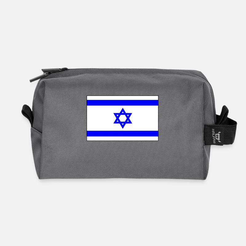 Israel - Recycled Toiletry Zip Bag - anthracite