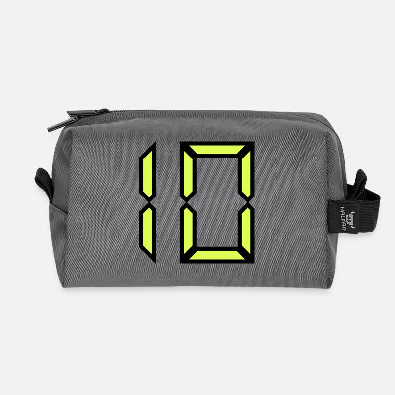 10. GEBURTSTAG. ALLES GUTE ZUM GEBURTSTAG! - Recycelte Kulturtasche - Anthrazit