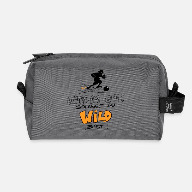 Die Wilden Kerle Wild Spruch - Recycelte Kulturtasche - Anthrazit