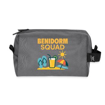 Benidorm Squad Lustiger Gruppenurlaub - Recycelte Kulturtasche - Anthrazit - Vorne