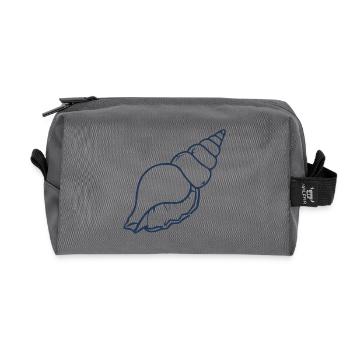 Esthétique Seashell Minimal Ocean Beach Design - Trousse de toilette en tissu recyclé - anthracite - Devant