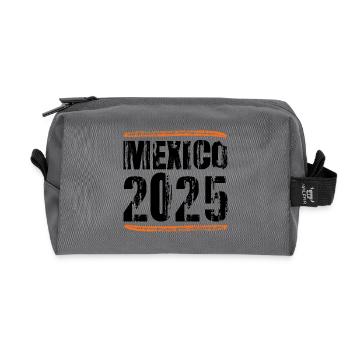 Mexico 2025 Saying - Recycled Toiletry Zip Bag - anthracite - Front
