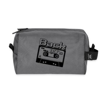80er Party,Fun Shirt,Back to the 80s(25) - Recycelte Kulturtasche - Anthrazit - Vorne