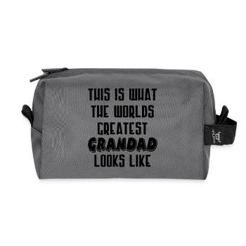 Worlds Greatest Opa - Recycelte Kulturtasche - Anthrazit - Vorne