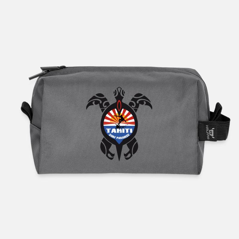 tahiti turtle - Recycelte Kulturtasche - Anthrazit