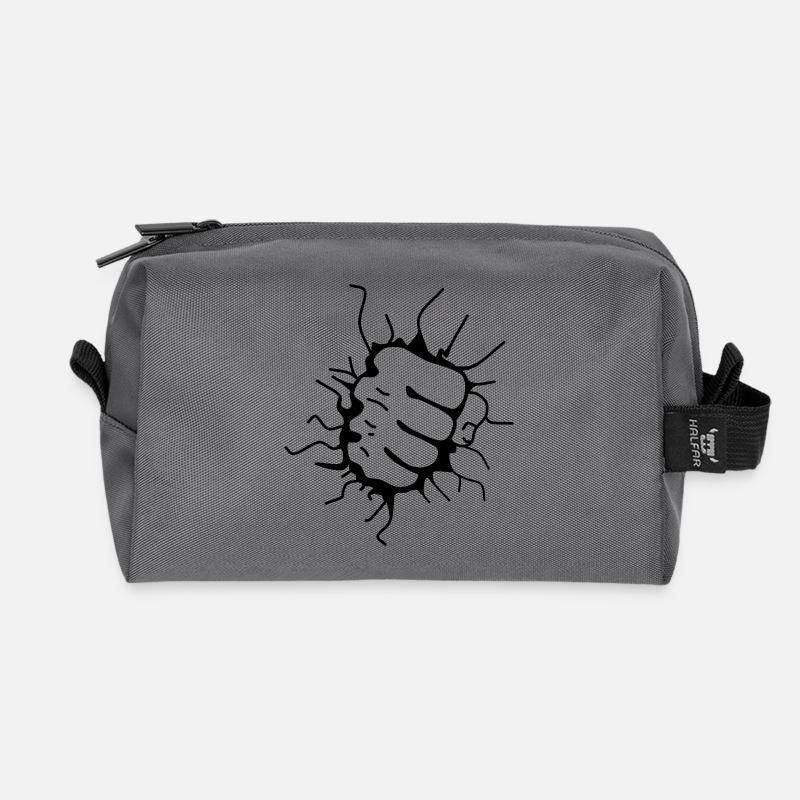 Faustschlag Faust Fäustling Punch - Recycelte Kulturtasche - Anthrazit