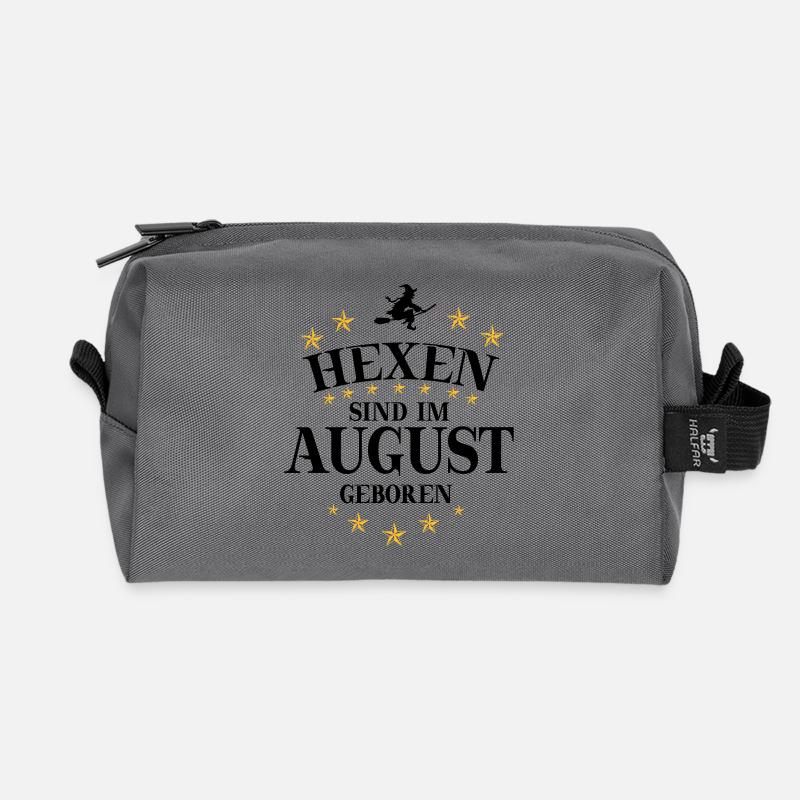 Hexen August - Recycelte Kulturtasche - Anthrazit