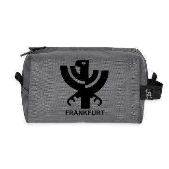 ffm crest - Recycled Toiletry Zip Bag - anthracite - Front
