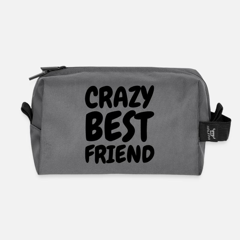 Beste Freunde Geschenke - Recycelte Kulturtasche - Anthrazit