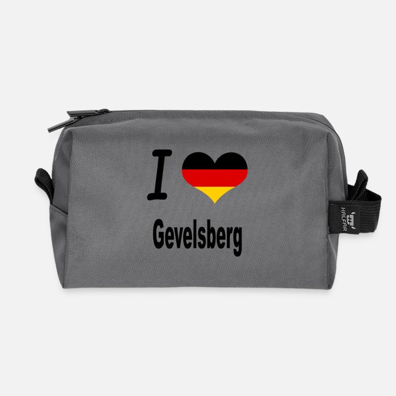 I Love Germany Home Gevelsberg - Recycelte Kulturtasche - Anthrazit