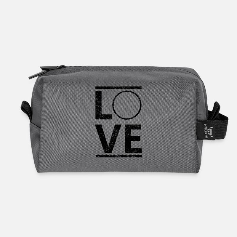 PERSONALISIERBAR liebe calling hobby king meister - Recycelte Kulturtasche - Anthrazit