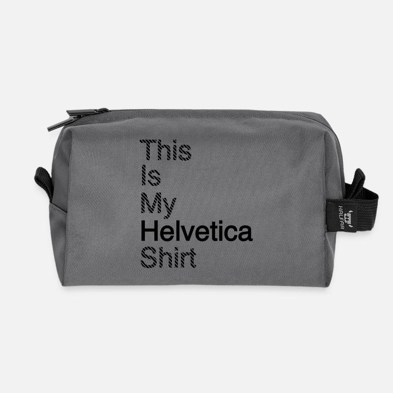 Typografie Shirt Grafikdesign Geschenkindee - Recycelte Kulturtasche - Anthrazit