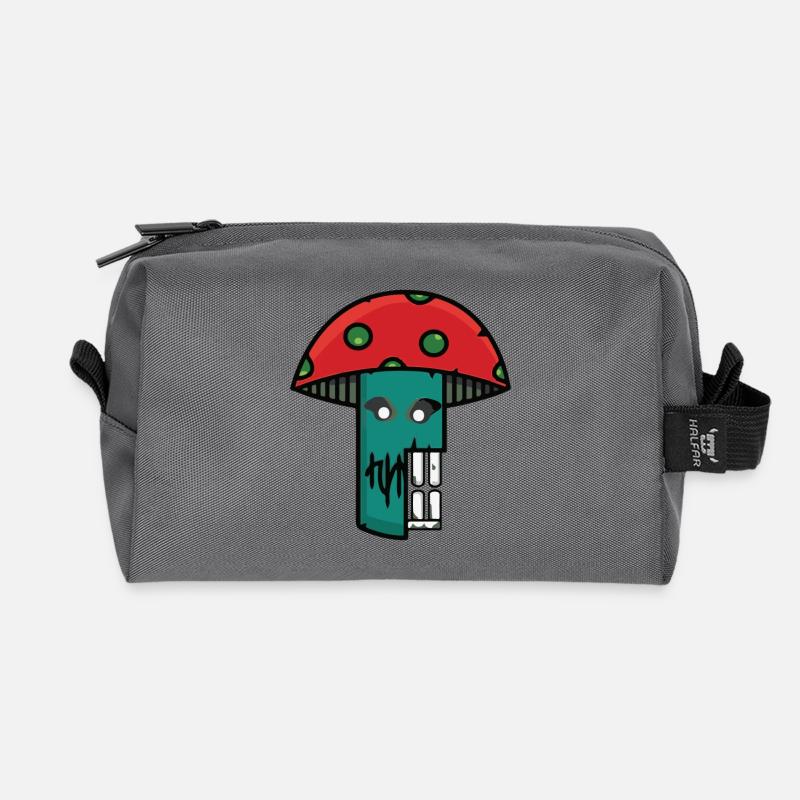 Pilzprobe - Recycelte Kulturtasche - Anthrazit