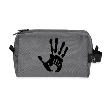 Baby Hand in Hand - Recycled Toiletry Zip Bag - anthracite - Front