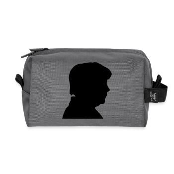 angie - Trousse de toilette en tissu recyclé - anthracite - Devant