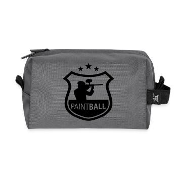 paintball - Recycelte Kulturtasche - Anthrazit - Vorne