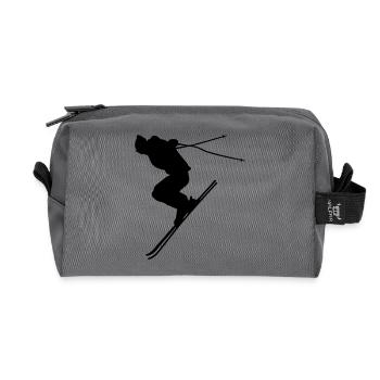 ski alpin - Trousse de toilette en tissu recyclé - anthracite - Devant