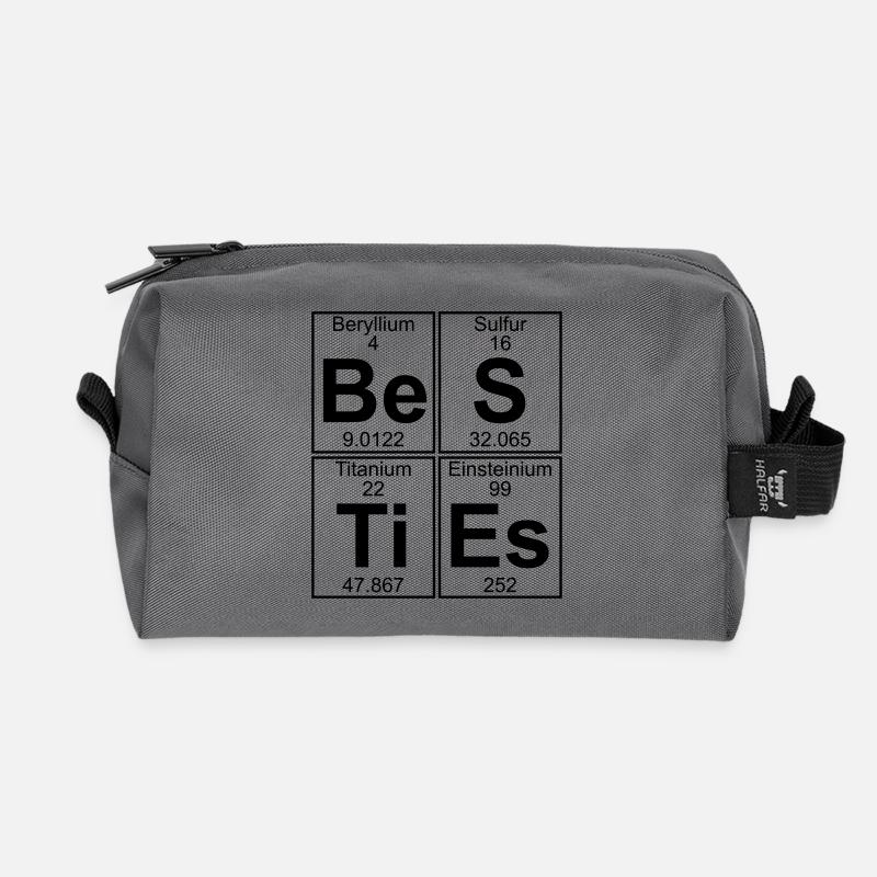 Be-S-Ti-Es (besties) - Full - Recycled Toiletry Zip Bag - anthracite